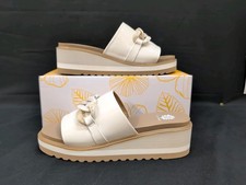 Yellow Box Alora Wedge Slide Sandal Women's US 9M Bone