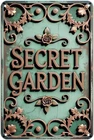 Vintage Secret Garden Rose Floral Tin Metal Signs Home Décor Print Aesthetic Roo