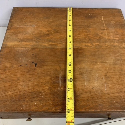 Antique Dovetailed Auto Parts General Country Store Storage Box Oak 1 Drawer - Picture 21 of 22