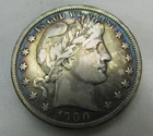1900 Barber Half Dollar Choice Fine F+ Coin
