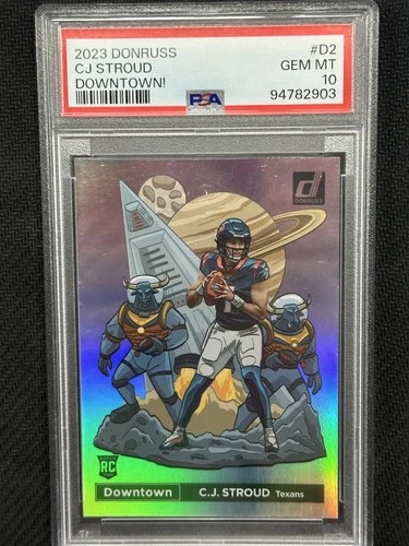 CJ Stroud 2023 Donruss Rookie Downtown PSA 10 Texans RC SSP Case Hit #D2