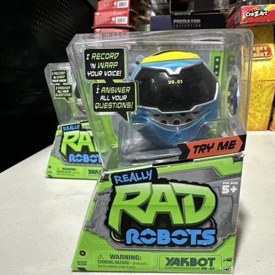 Really Rad Robots Yakbot Blue New In Box YB.01 Voice Recording Warp Voice 2017
