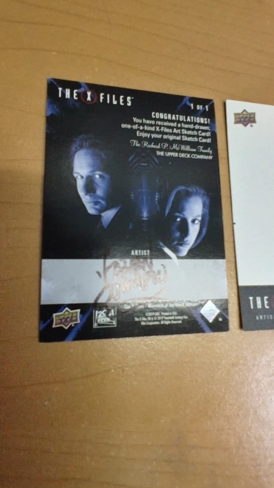 Tarjeta de boceto X-Files Monstruos de la semana AP por comisión de Fabián Quintero Foto 2 de 4