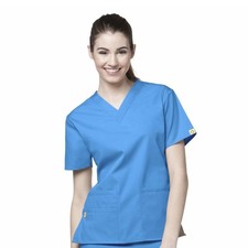Blue Wink Scrub Top