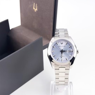 Bulova Surveyor 96B469 Automatic Men's Watch Light Blue Dial Stainless Steel