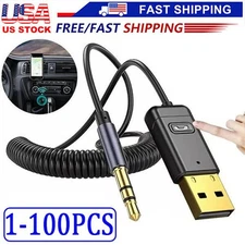 Wireless USB Bluetooth 5.0 Audio Transmitter Receiver Adapter For PC TV Car LOT