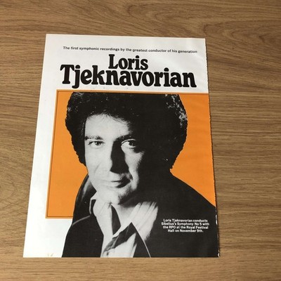 GRAM202 MAGAZINE ADVERT 11X8 CONDUCTOR LORIS TJEKNAVORIAN