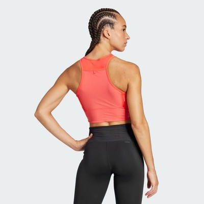 adidas Adizero 女性用 陸上 クロップトップ  海外M adidas women Adizero Running Gel Pocket Crop Top | eBay