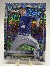 2025 Bowman #BCP-76 Blake Wolters Chrome Prospects Speckle Refractor #/299 SN