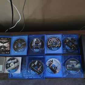 Sony PlayStation 4 PS4 Console Bundle w/ DualShock 4 + 8 Game Discs