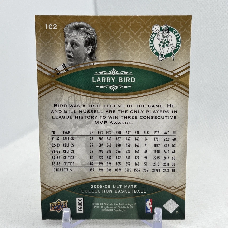 2008-09 Ultimate Collection Ultimate Legends /499 Larry Bird #102 HOF - Image 4 of 4