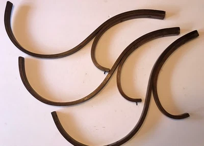 3- 2 PC. VINTAGE BENT WOOD HALL TREE COAT HAT BENTWOOD holder S Hook - Image 1 of 4