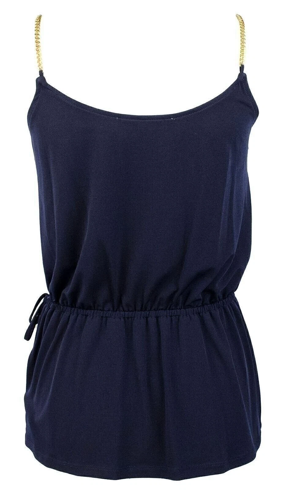 Michael Kors Women's Studded Chain Strap Wrap Top I X Small