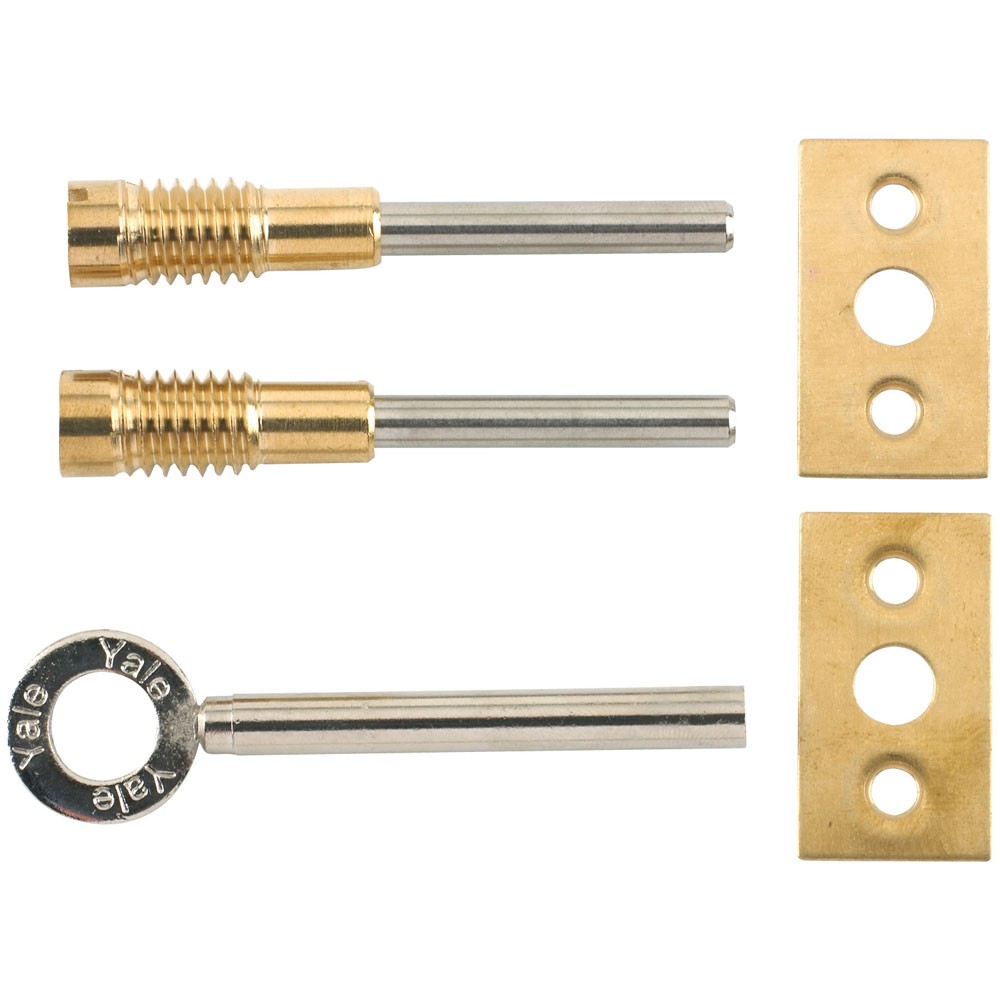Yale Locks 8013 Dual Screw Window Lock Brass Finish Pack of 2