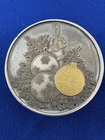 LUCKY RIPS 2 GRAM GOLD & 3OZ SILVER ANTIQUED COIN “TIS THE SEASON” TD MINT