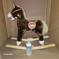 T0Y Time Rocking Horse Plush Ride-On - For Ages 3 
