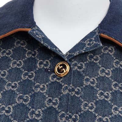 GUCCI Epilogue blue washed organic denim GG monogram vintage GUCCI Epilogue blue washed organic denim GG monogram vintage