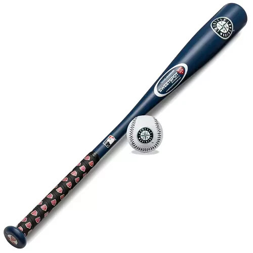 NEW SweetSpot Baseball Seattle Mariners Official MLB 32" Bat & Spaseball Combo - Picture 1 of 10