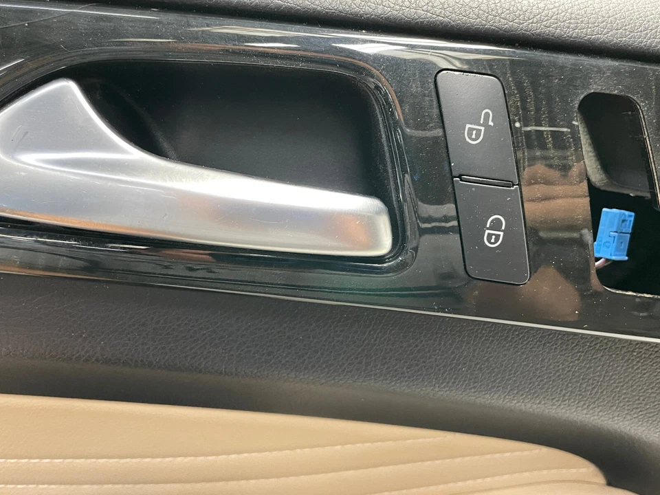 Panel de cubierta de puerta interior delantero izquierdo negro 17 18 19 Mercedes GLE 43 AMG 1548 OEM Foto 4 de 4