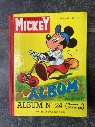 Album reliure le journal de Mickey N° 24 ( 501 à 521) Disney TRES TRES BON ETAT