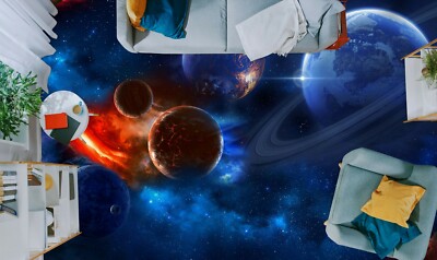 3D Planet Universe 135 Floor Wall Paper Wall Print Decal Wall Deco AJ WALL Zoe