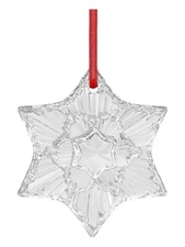 Baccarat 2813874 Crystal Christmas Annual Snowflake Ornament 2020 MSRP $110