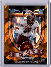 2021 Panini Prizm Draft Picks Rashod Bateman Crusade Orange Ice Rookie #166