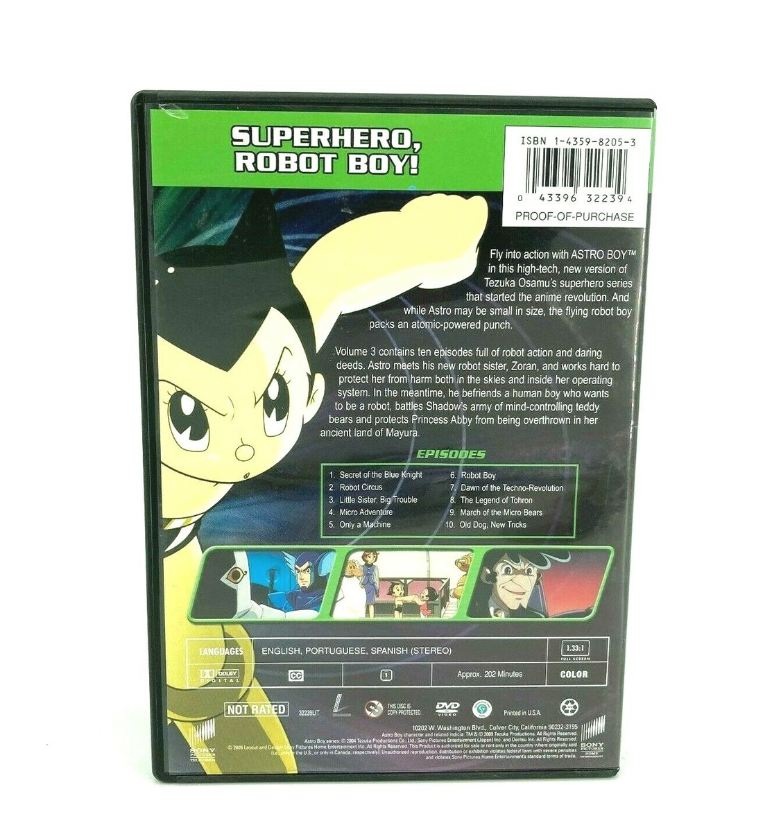 Astro Boy - Vol 3 Osamu Tezuka's Japanese manga (DVD, 2009