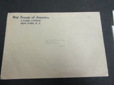Boy Scouts of America 2 Park Avenue Envelope  9 by 6 1/4    c85   #1