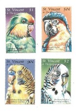 St. Vincent 2000 - SC# 2834-37 Birds, Animals, Macaw - Set of 4 Stamps - MNH