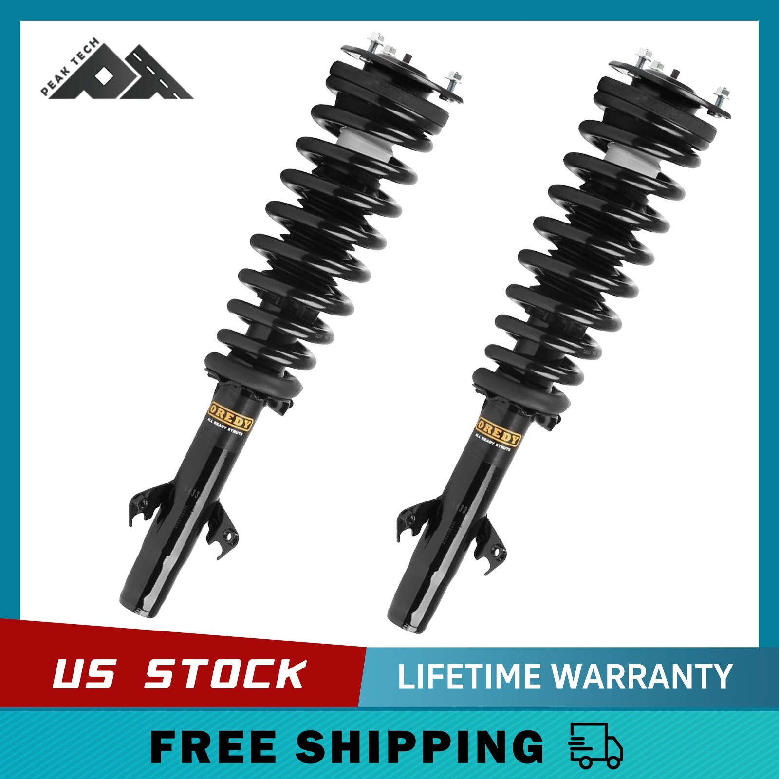 Front Struts for 2006 - 2008 2009 Ford Fusion Mercury Milan Lincoln MKZ Zephyr