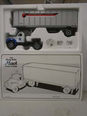 FIRST GEAR #19-1560 NORTHERN PACIFIC TRANSPORT MACK MODEL B-61 TRACTOR TRAILER 