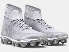 Under Armour Boys UA Highlight Franchise Jr. Football Cleat 3023724 WHITE New