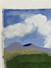 Modern Acrylic Painting Blue Summer Skies Lush Lavender Fields Signed Fine Art — photo 3