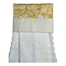 Floral - Handmade Hanging Kitchen Dish Hand Towel - 100 Cotton