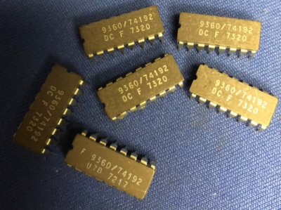 9360/74192 U7B FSC 74192DC VINTAGE 1972 16-Pin CERDIP Rare