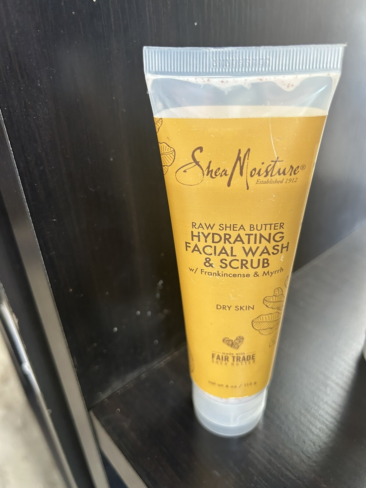 Shea Moisture Raw Shea Butter Hydrating Facial Wash & Scrub 4oz "Free