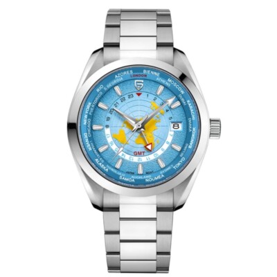Men's GMT Automatic Mechanica Watch NH34 Movement Sapphire Glass 100M Waterproof