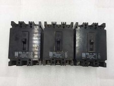 Lot of 3 Flawed Westinghouse 15/60/70 Amp Type EHB/FB Main Circuit Breakers