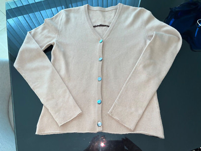 LUCIEN PELLAT FINET Cashmere SKULL Accents Cardigan Sz S