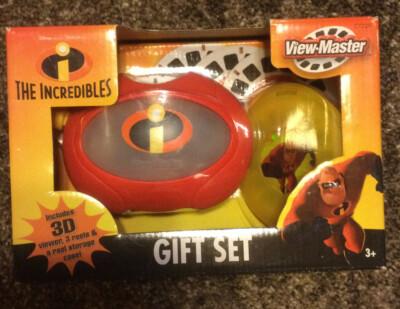 New The Incredibles gift set View Master 3d viewer reels & case