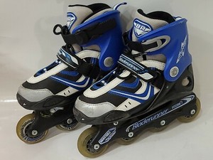 Bladerunner ABEC 1 Dynamo In-Line Skates - Sizes 4-7 Adjustable Blue Black BR