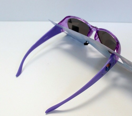 Disney Frozen Elsa Anna Kids Purple Sparkle Sunglasses 100% UV Protection - Picture 2 of 4
