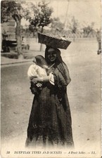 Old postcard AK Egyptian Types and Scenes - A Fruit Seller EGYPT (1324641)