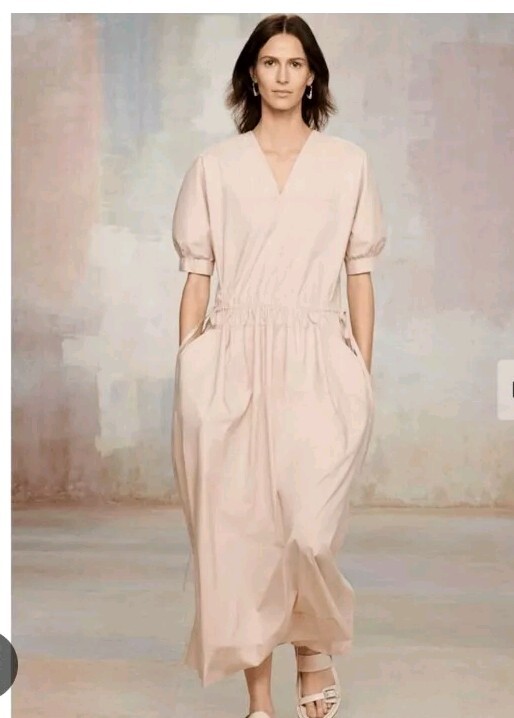 Zara Srpls Limited Edition Maxi Dress Cream Small 2840 045 image 2