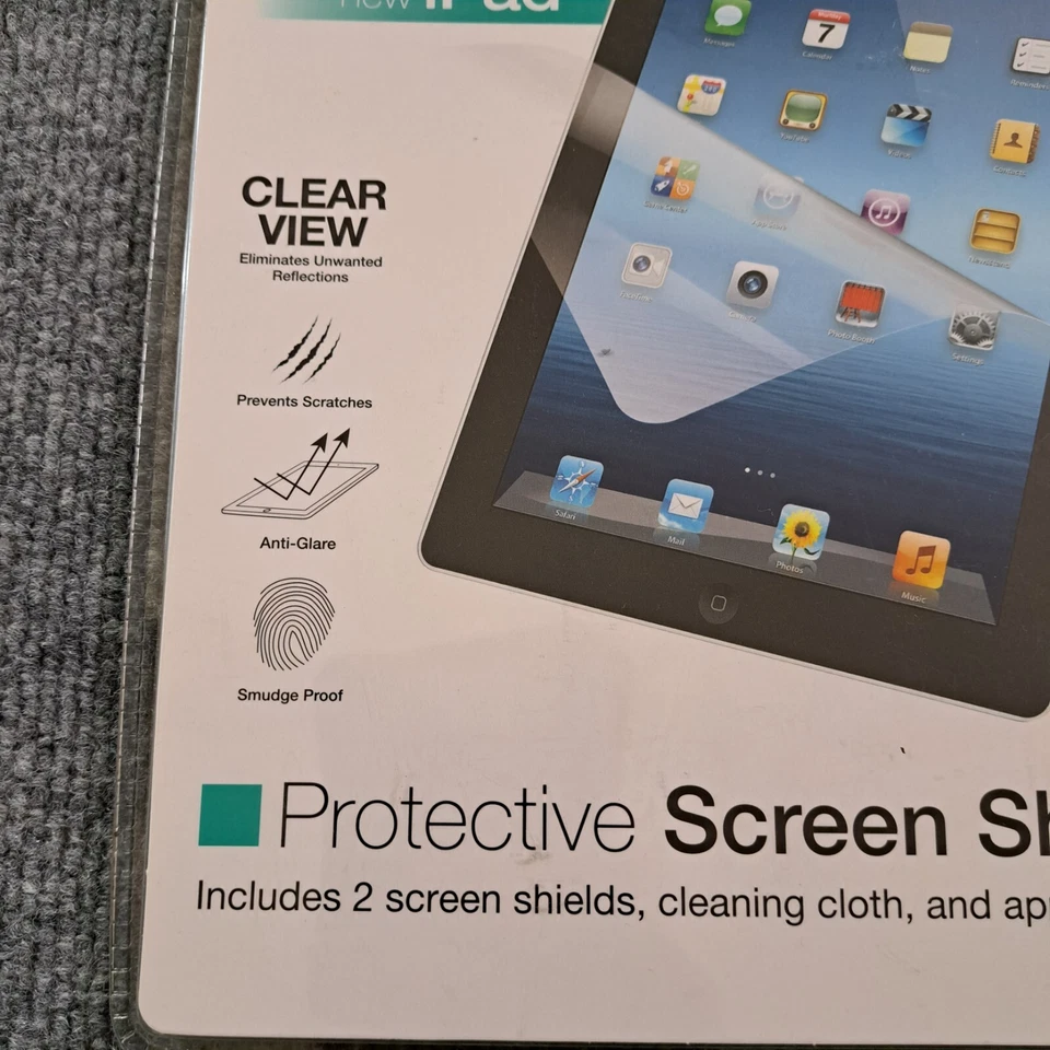 Protective Screen Shields 2 Pack Ipad 2 Cover sealed Merkury Innovations Guard - Image 3 of 4