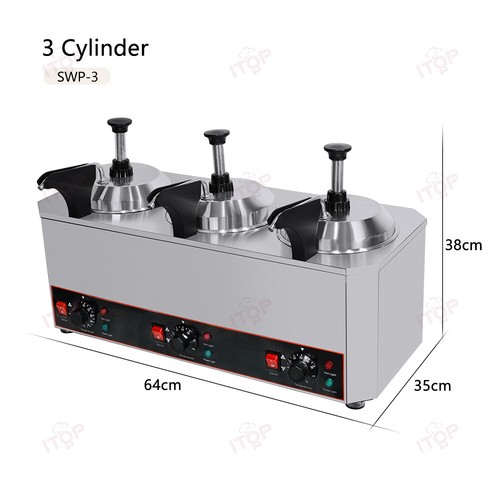 Commercial Hot Cheese Sauce Warmer Pump Dispenser for Restaurants Snack Store - Bild 15 von 15