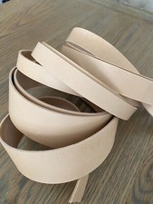 100cm long 1.8-2 mm thick Natural Veg Tanned Leather Strap Belt Blank