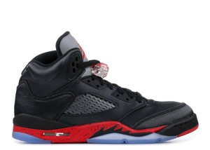 jordan 5 black university red
