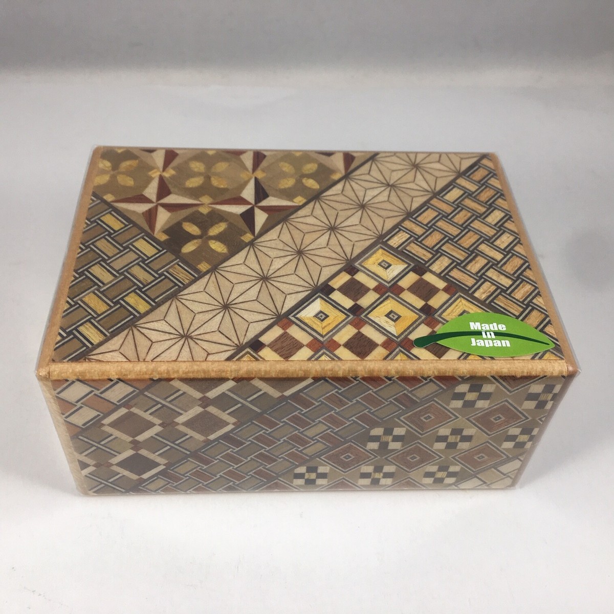 Japanese Yosegi Puzzle Box Samurai Himitsu Wooden Trick Box 4 Sun